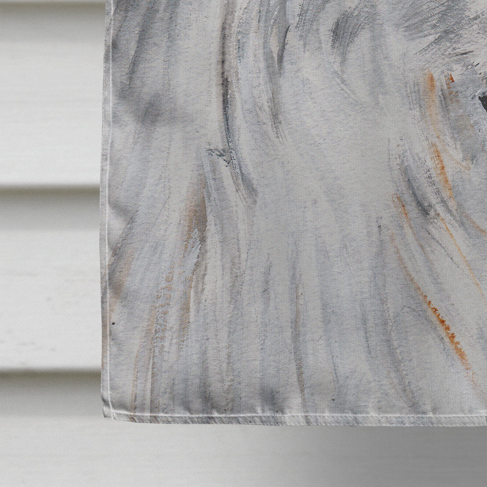Great Pyrenees with American Flag USA House Flag 28x40 Porch Sleeve Pole Decorative Outside Yard Banner Artwork Wall Hanging, Polyester
