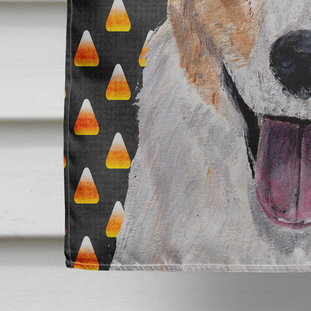 Cardigan Corgi Candy Corn Halloween House Flag 28x40 Porch Sleeve Pole Decorative Outside Yard Banner Artwork Wall Hanging, Polyester