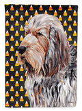 Otterhound Candy Corn Halloween House Flag 28x40 Porch Sleeve Pole Decorative Outside Yard Banner Artwork Wall Hanging, Polyester