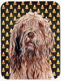 Otterhound Candy Corn Halloween Cutting Board Tempered Glass Kitchen Cutting Surface, Heat Resistant Chopping, Non-Slip Feet, Food Prep & Serving