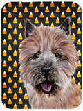Norwich Terrier Candy Corn Halloween Cutting Board Tempered Glass Kitchen Cutting Surface, Heat Resistant Chopping, Non-Slip Feet, Food Prep & Serving
