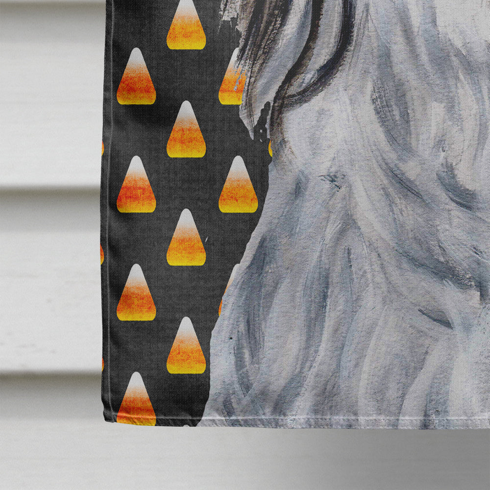 Havanese Candy Corn Halloween House Flag 28x40 Porch Sleeve Pole Decorative Outside Yard Banner Artwork Wall Hanging, Polyester
