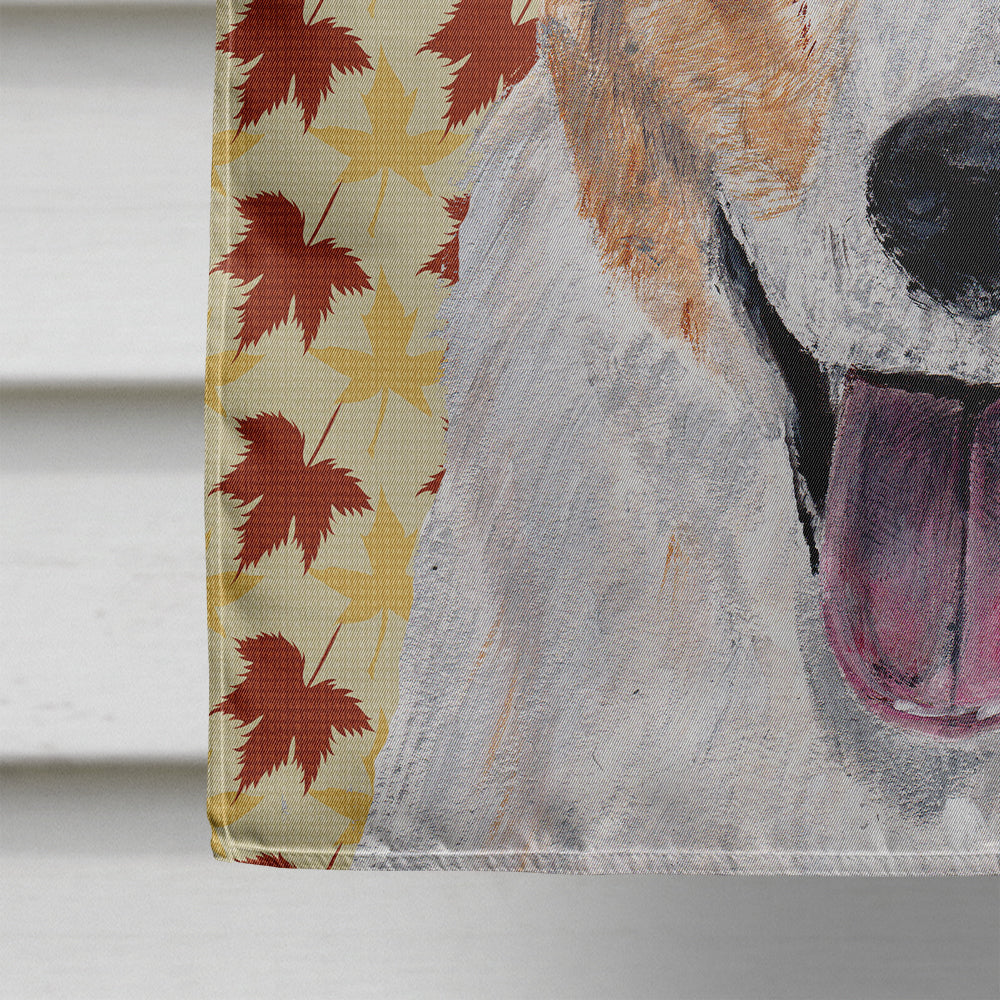 Cardigan Corgi Fall Leaves House Flag 28x40 Porch Sleeve Pole Decorative Outside Yard Banner Artwork Wall Hanging, Polyester