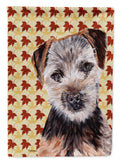 Norfolk Terrier Puppy Fall Leaves House Flag 28x40 Porch Sleeve Pole Decorative Outside Yard Banner Artwork Wall Hanging, Polyester