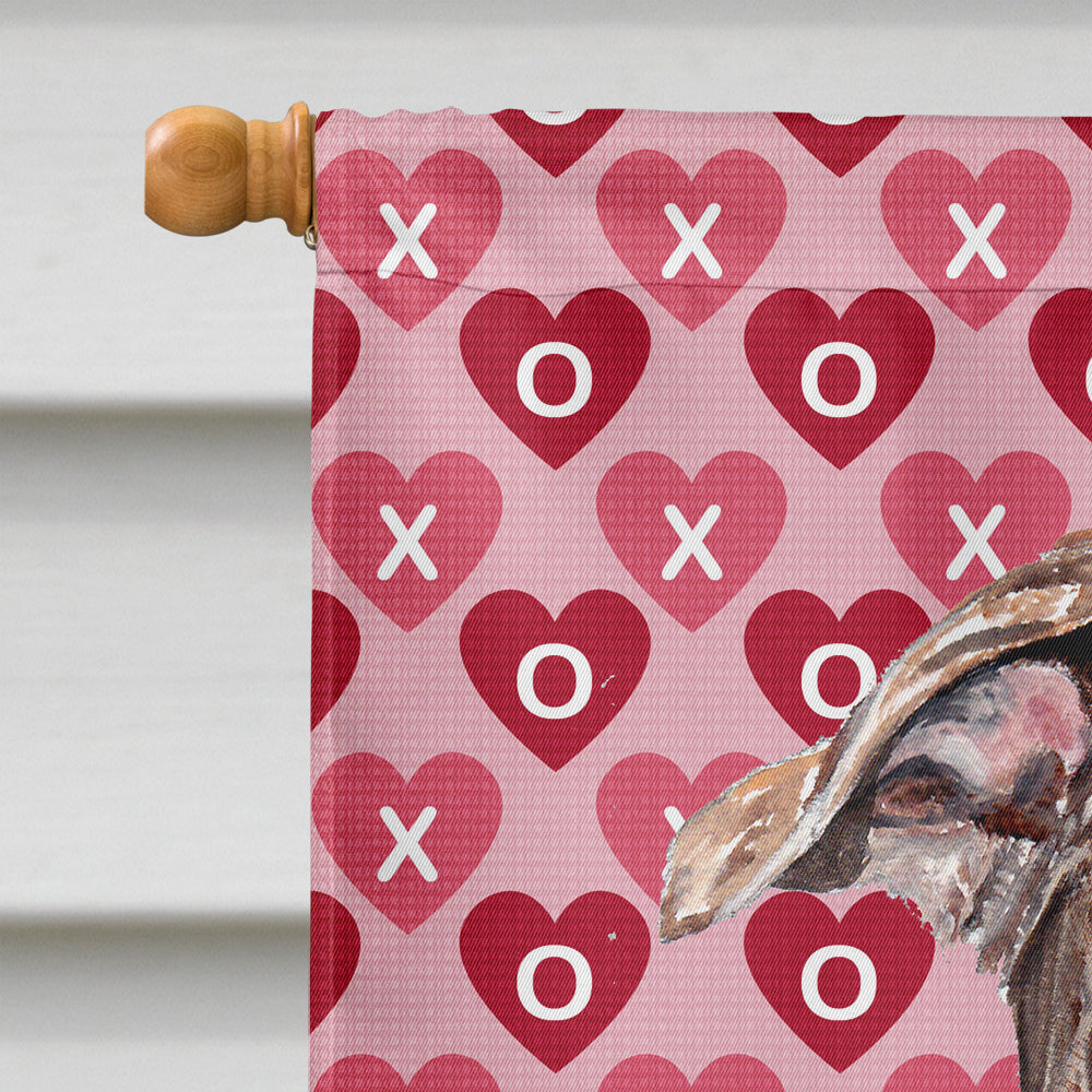 Staffordshire Bull Terrier Staffie Hearts and Love House Flag 28x40 Porch Sleeve Pole Decorative Outside Yard Banner Artwork Wall Hanging, Polyester