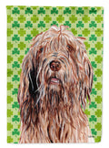 Otterhound Lucky Shamrock St. Patrick's Day House Flag 28x40 Porch Sleeve Pole Decorative Outside Yard Banner Artwork Wall Hanging, Polyester