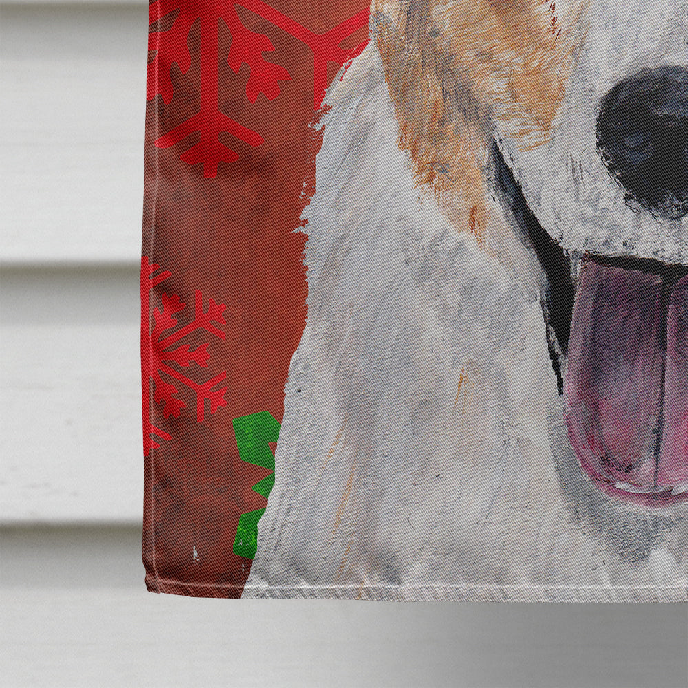 Cardigan Corgi Red Snowflakes Holiday House Flag 28x40 Porch Sleeve Pole Decorative Outside Yard Banner Artwork Wall Hanging, Polyester