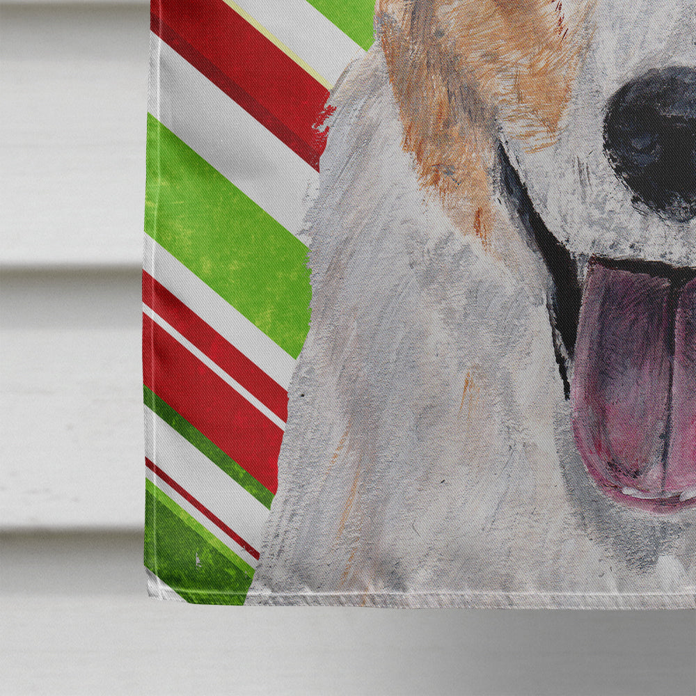 Cardigan Corgi Candy Cane Christmas House Flag 28x40 Porch Sleeve Pole Decorative Outside Yard Banner Artwork Wall Hanging, Polyester