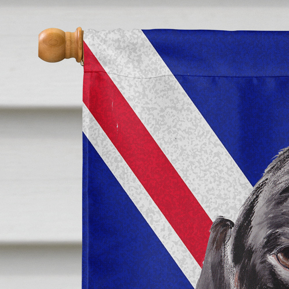 Dachshund with English Union Jack British Flag House Flag 28x40 Porch Sleeve Pole Decorative Outside Yard Banner Artwork Wall Hanging, Polyester