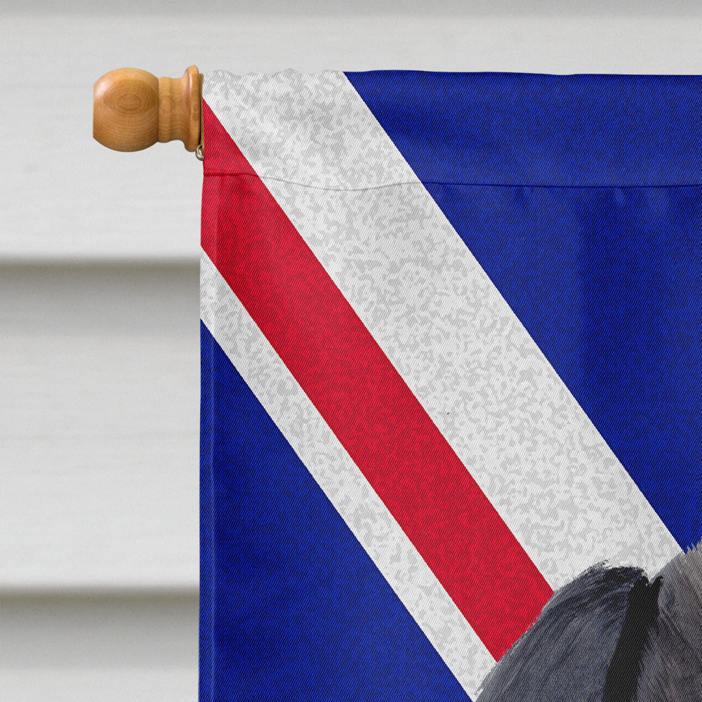 Labrador with English Union Jack British Flag House Flag 28x40 Porch Sleeve Pole Decorative Outside Yard Banner Artwork Wall Hanging, Polyester