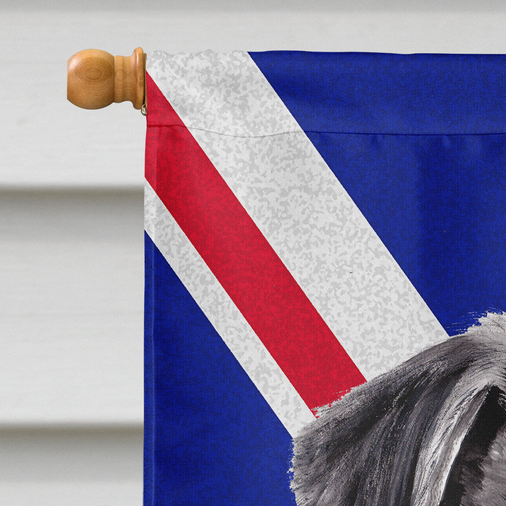 Pug with English Union Jack British Flag House Flag 28x40 Porch Sleeve Pole Decorative Outside Yard Banner Artwork Wall Hanging, Polyester