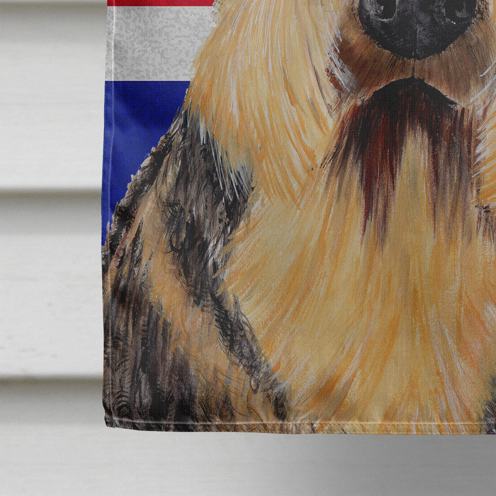 Airedale with English Union Jack British Flag House Flag 28x40 Porch Sleeve Pole Decorative Outside Yard Banner Artwork Wall Hanging, Polyester