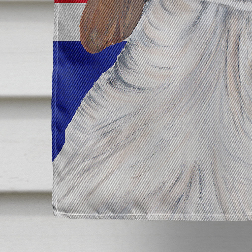 Springer Spaniel with English Union Jack British Flag House Flag 28x40 Porch Sleeve Pole Decorative Outside Yard Banner Artwork Wall Hanging, Polyester