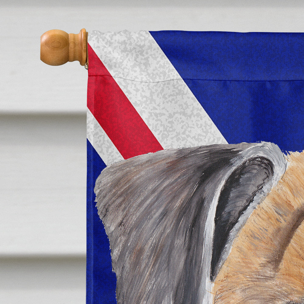 Boxer with English Union Jack British Flag House Flag 28x40 Porch Sleeve Pole Decorative Outside Yard Banner Artwork Wall Hanging, Polyester