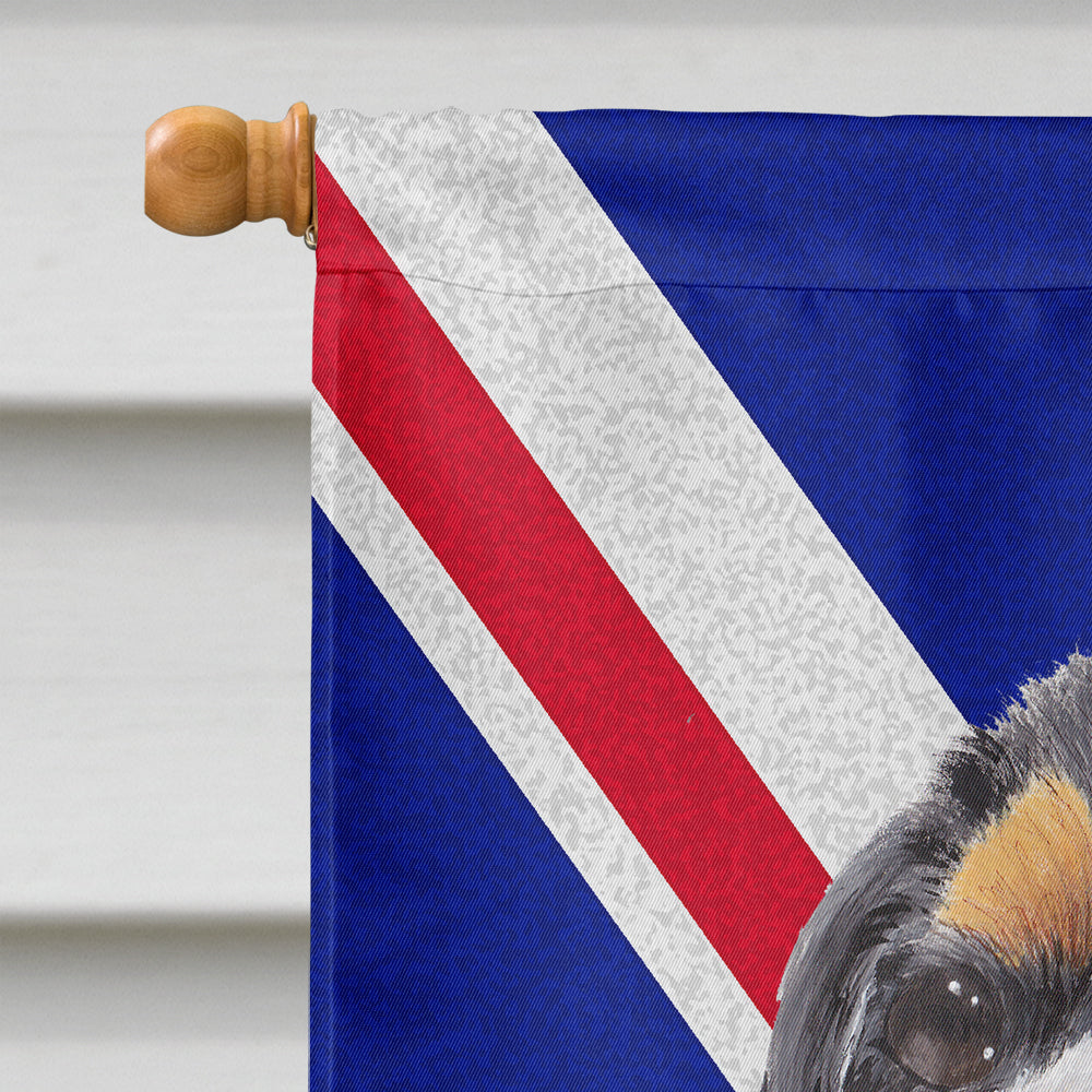 Cavalier Spaniel with English Union Jack British Flag House Flag 28x40 Porch Sleeve Pole Decorative Outside Yard Banner Artwork Wall Hanging, Polyester