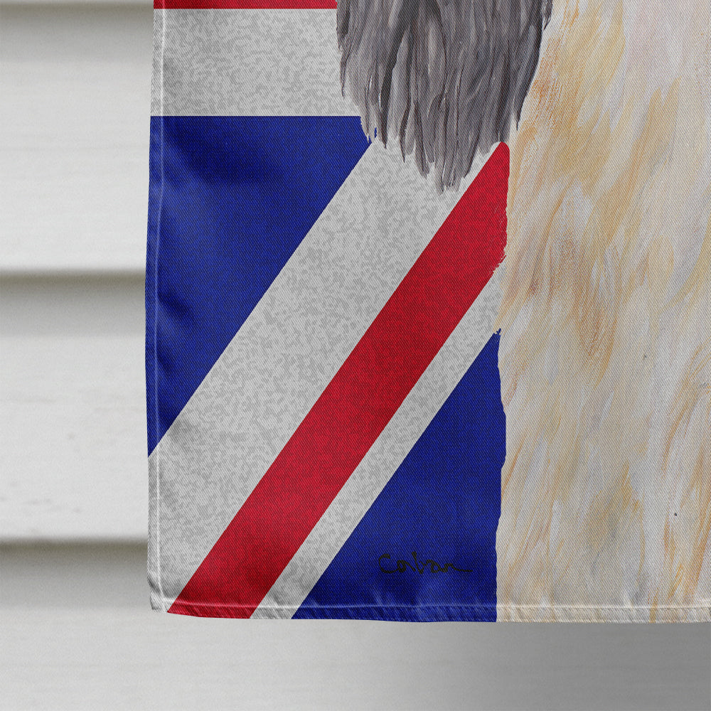 Cavalier Spaniel with English Union Jack British Flag House Flag 28x40 Porch Sleeve Pole Decorative Outside Yard Banner Artwork Wall Hanging, Polyester