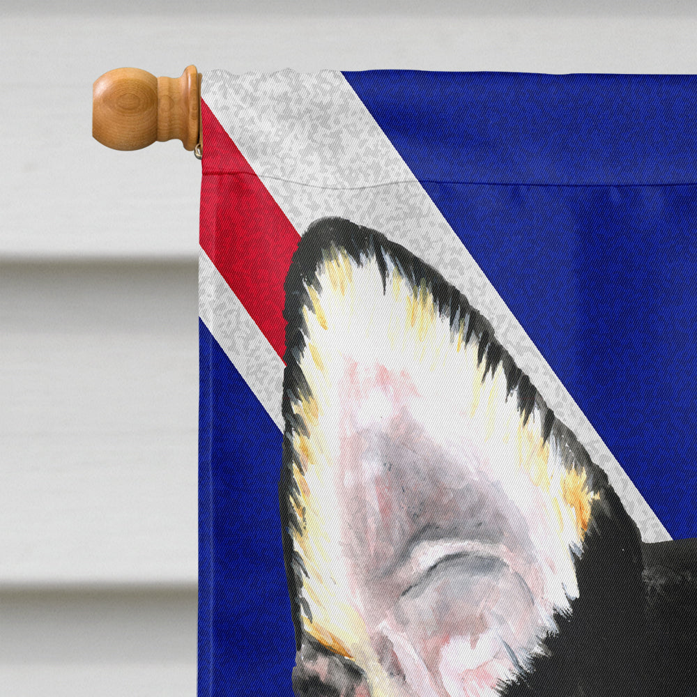 Chihuahua with English Union Jack British Flag House Flag 28x40 Porch Sleeve Pole Decorative Outside Yard Banner Artwork Wall Hanging, Polyester