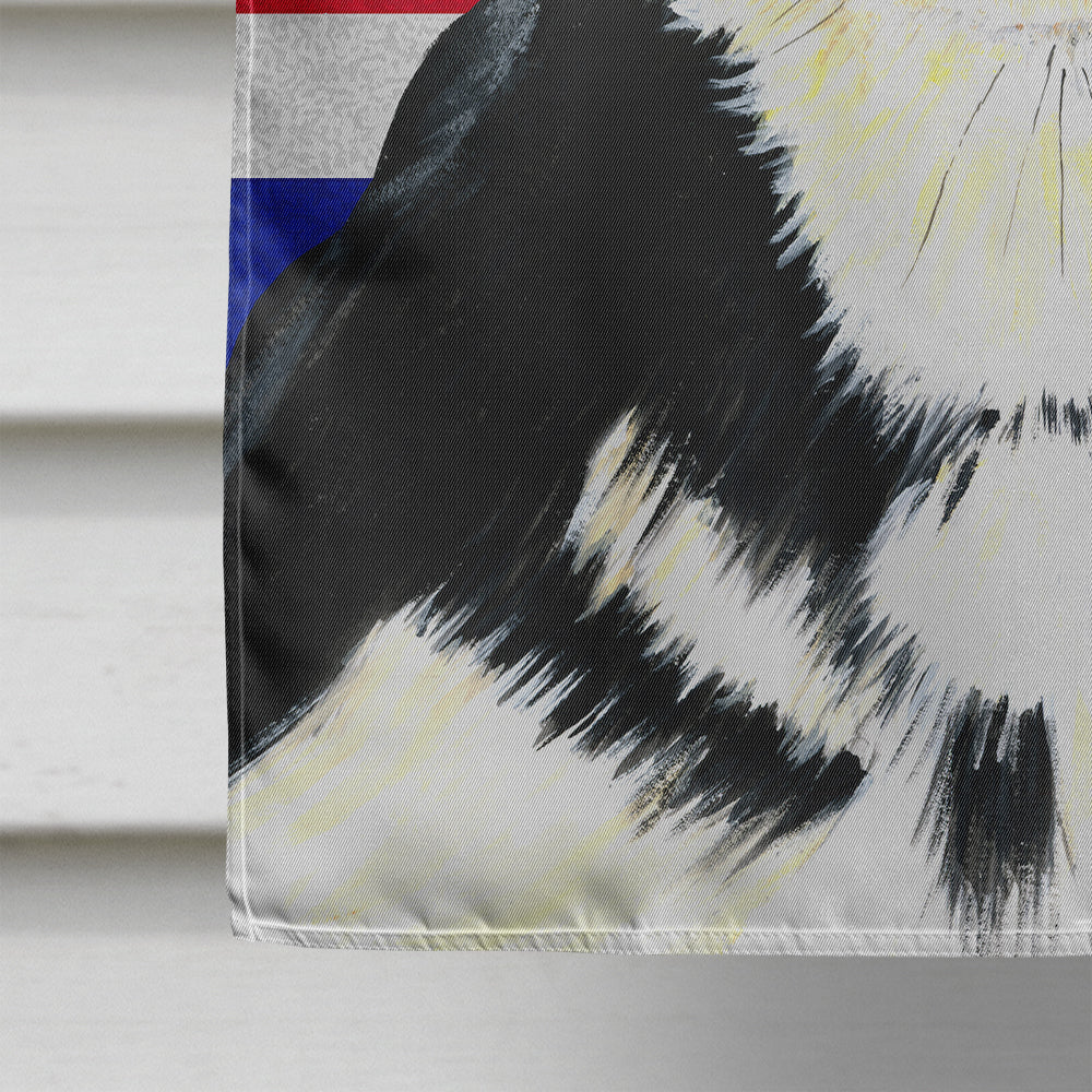 Chihuahua with English Union Jack British Flag House Flag 28x40 Porch Sleeve Pole Decorative Outside Yard Banner Artwork Wall Hanging, Polyester