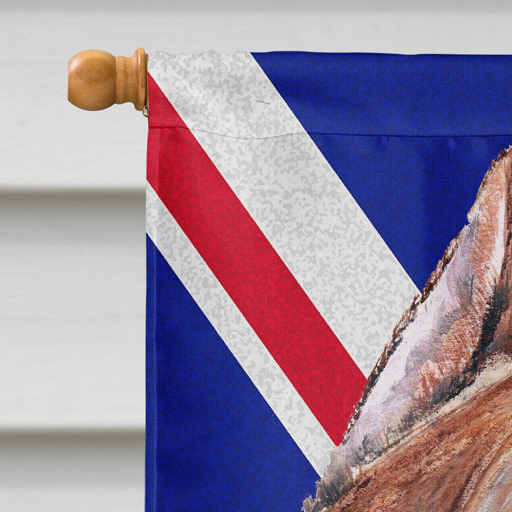 Staffordshire Bull Terrier Staffie with English Union Jack British Flag House Flag 28x40 Porch Sleeve Pole Decorative Outside Yard Banner Artwork Wall Hanging, Polyester