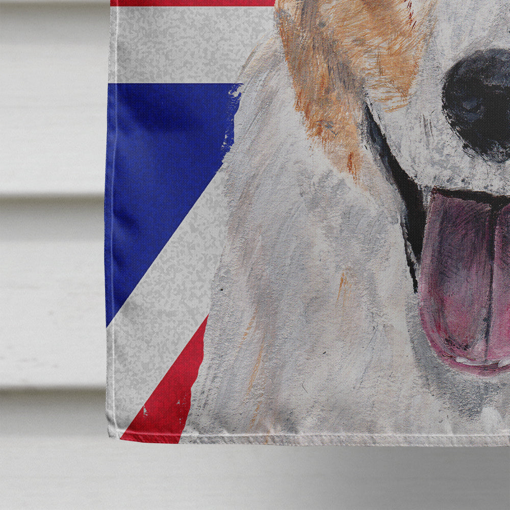 Cardigan Corgi with English Union Jack British Flag House Flag 28x40 Porch Sleeve Pole Decorative Outside Yard Banner Artwork Wall Hanging, Polyester
