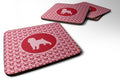 Foam Coasters Set of 4 Cup Coasters for Indoor Outdoor, Tabletop Protection, Anti Slip, Mouse pad Material
