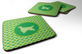 Foam Coasters Set of 4 Cup Coasters for Indoor Outdoor, Tabletop Protection, Anti Slip, Mouse pad Material