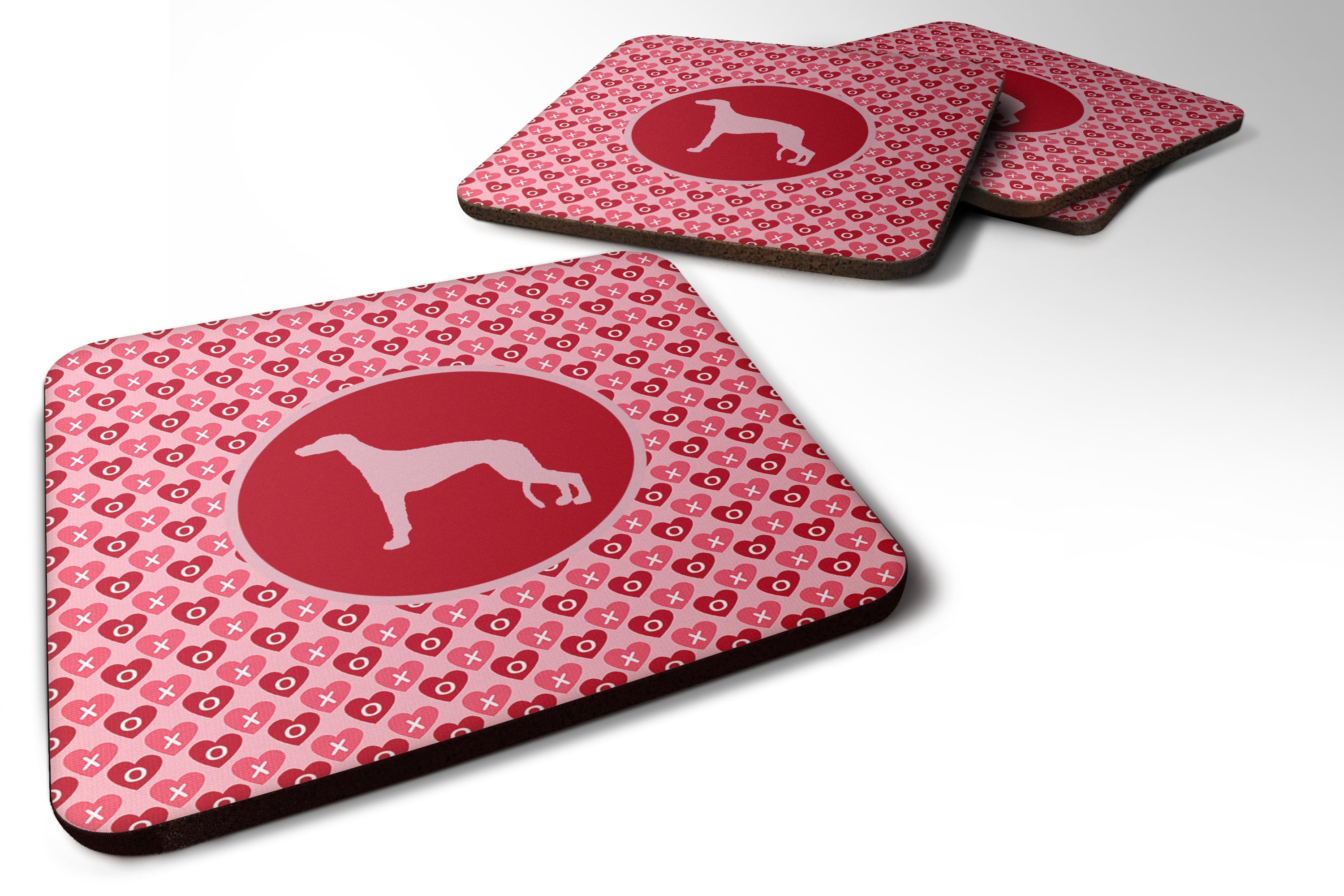 Foam Coasters Set of 4 Cup Coasters for Indoor Outdoor, Tabletop Protection, Anti Slip, Mouse pad Material