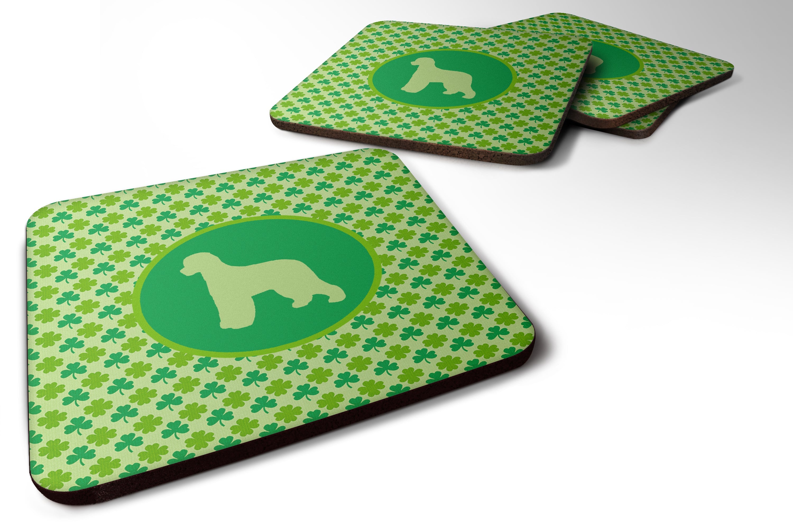 Foam Coasters Set of 4 Cup Coasters for Indoor Outdoor, Tabletop Protection, Anti Slip, Mouse pad Material