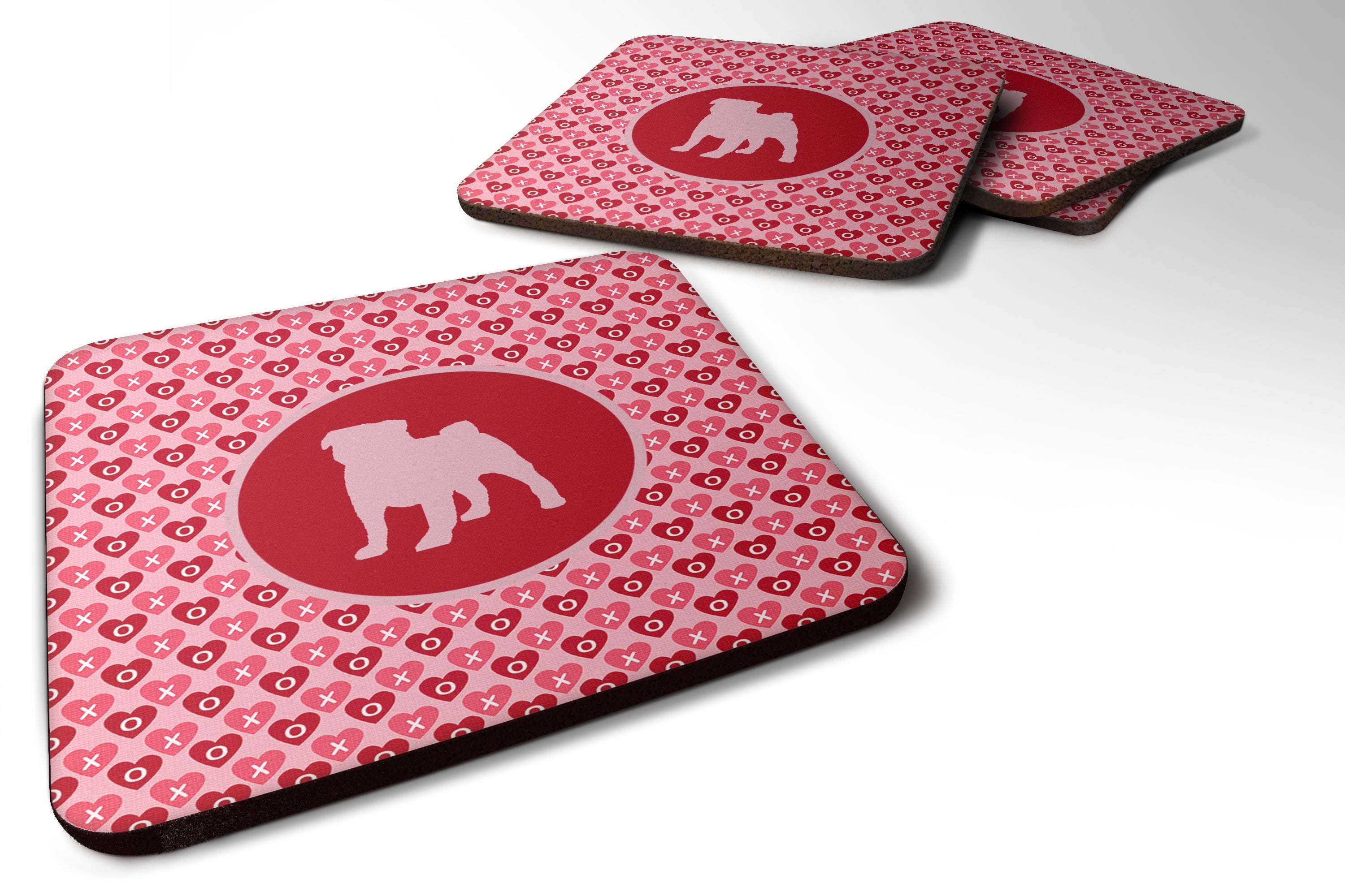 Foam Coasters Set of 4 Cup Coasters for Indoor Outdoor, Tabletop Protection, Anti Slip, Mouse pad Material