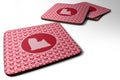 Foam Coasters Set of 4 Cup Coasters for Indoor Outdoor, Tabletop Protection, Anti Slip, Mouse pad Material