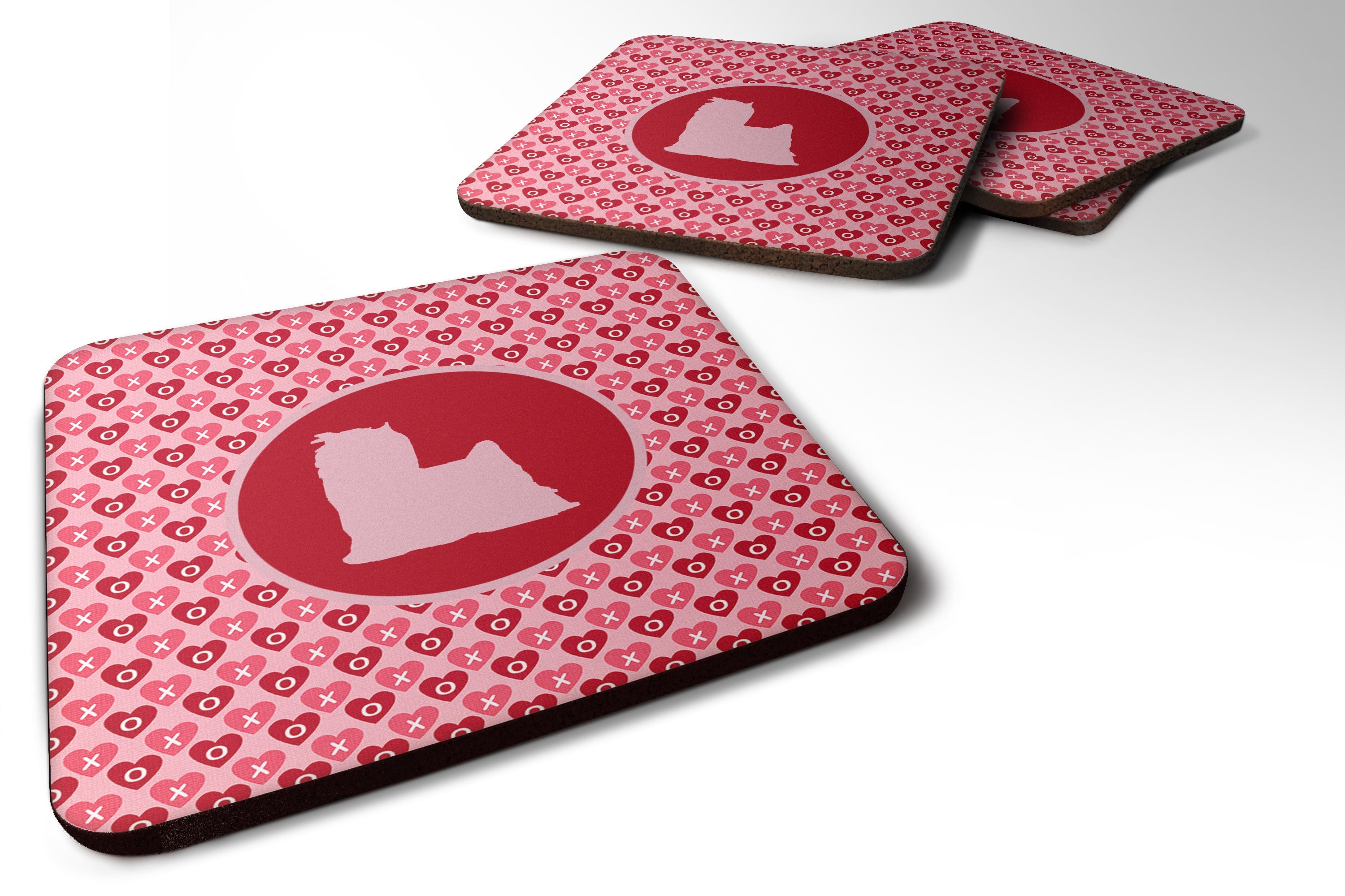 Foam Coasters Set of 4 Cup Coasters for Indoor Outdoor, Tabletop Protection, Anti Slip, Mouse pad Material