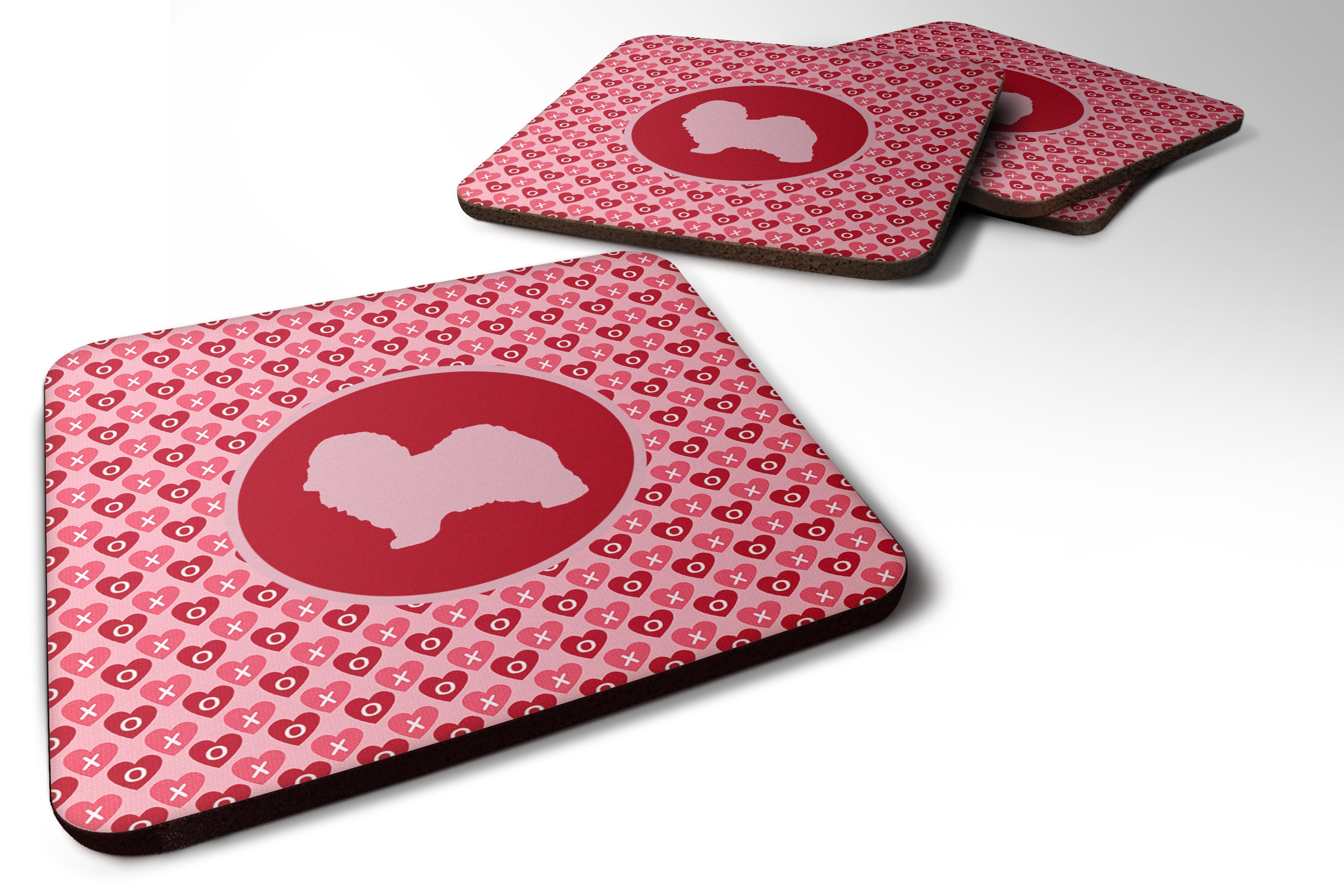 Foam Coasters Set of 4 Cup Coasters for Indoor Outdoor, Tabletop Protection, Anti Slip, Mouse pad Material