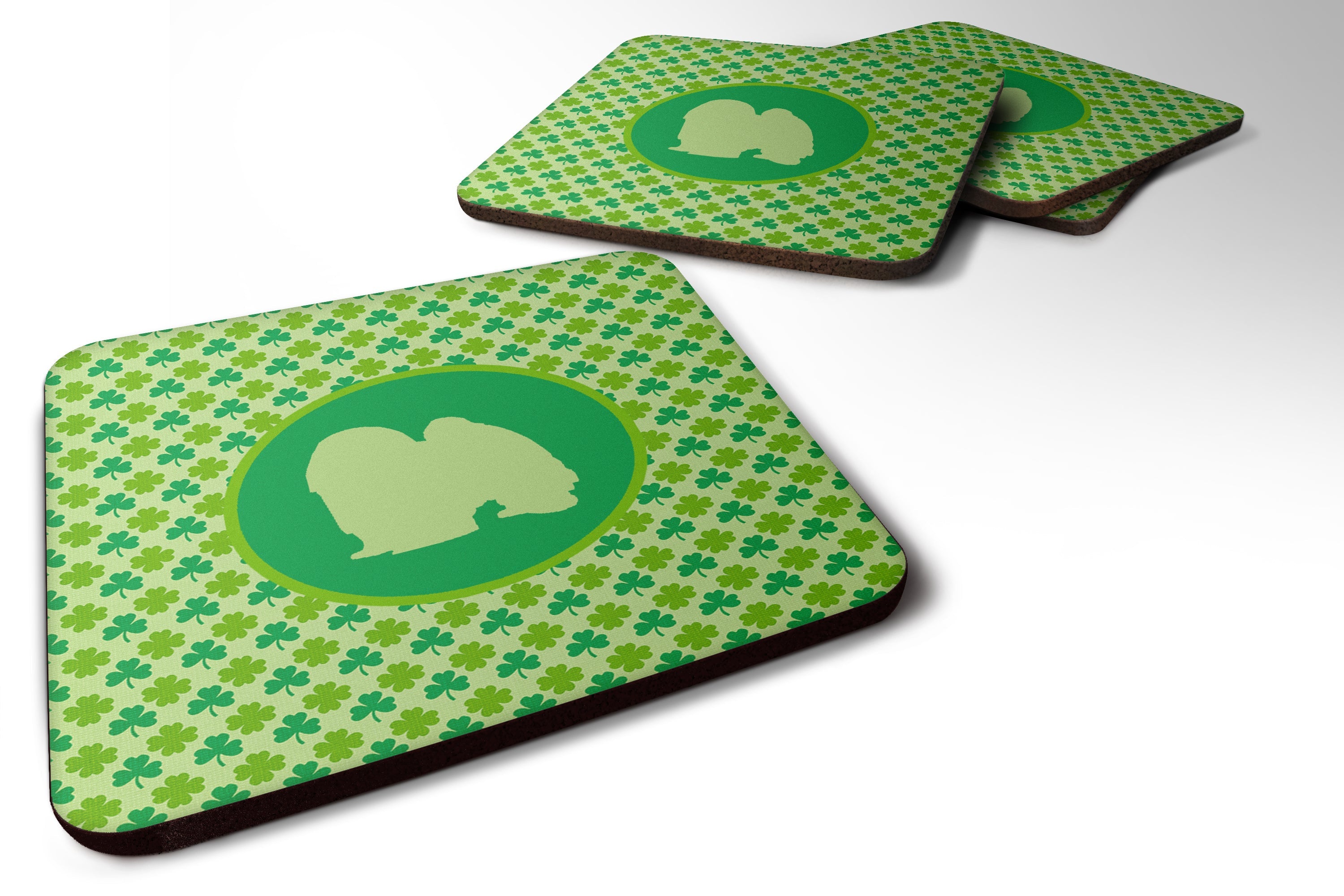 Foam Coasters Set of 4 Cup Coasters for Indoor Outdoor, Tabletop Protection, Anti Slip, Mouse pad Material