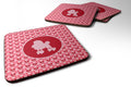 Foam Coasters Set of 4 Cup Coasters for Indoor Outdoor, Tabletop Protection, Anti Slip, Mouse pad Material