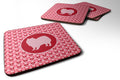 Foam Coasters Set of 4 Cup Coasters for Indoor Outdoor, Tabletop Protection, Anti Slip, Mouse pad Material