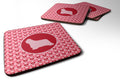 Foam Coasters Set of 4 Cup Coasters for Indoor Outdoor, Tabletop Protection, Anti Slip, Mouse pad Material
