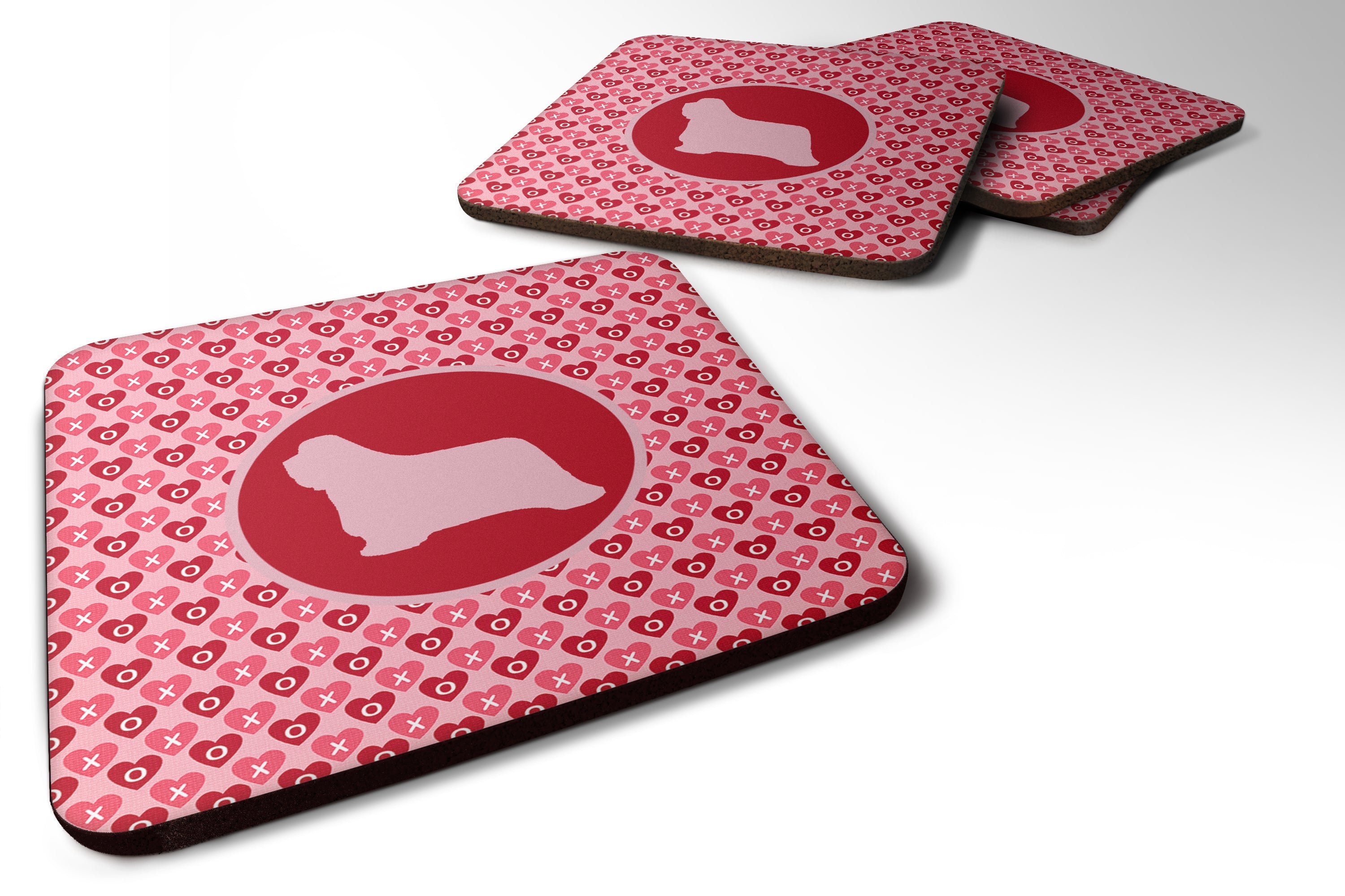 Foam Coasters Set of 4 Cup Coasters for Indoor Outdoor, Tabletop Protection, Anti Slip, Mouse pad Material