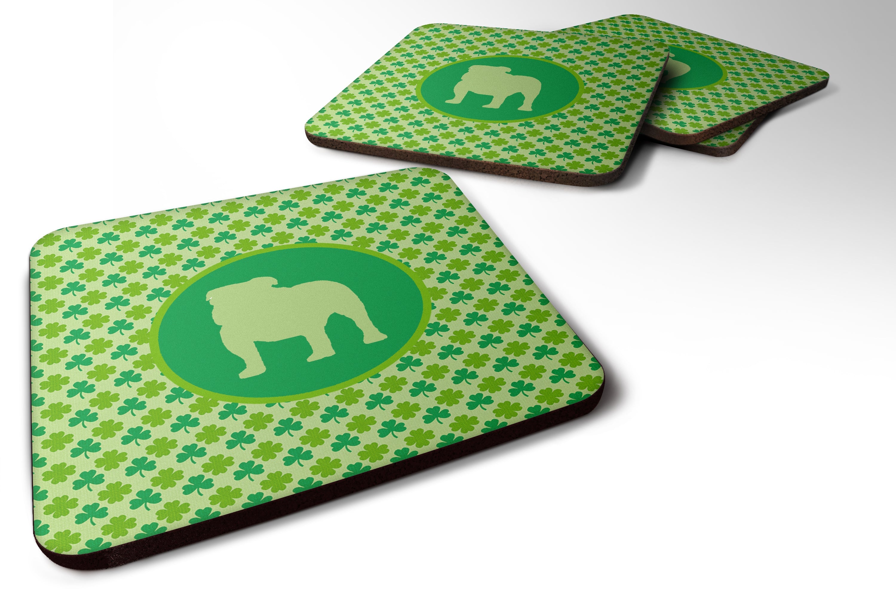 Foam Coasters Set of 4 Cup Coasters for Indoor Outdoor, Tabletop Protection, Anti Slip, Mouse pad Material