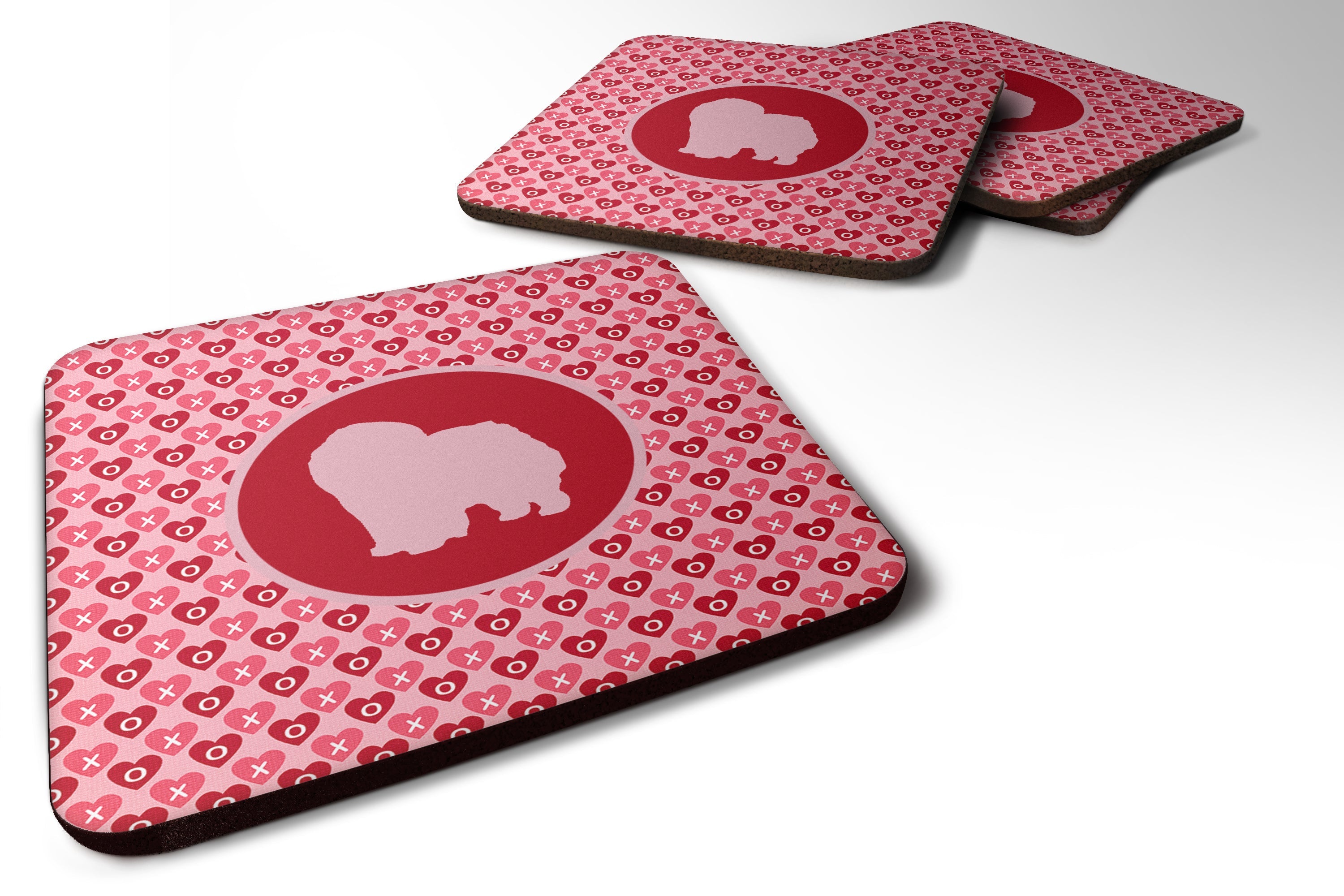 Foam Coasters Set of 4 Cup Coasters for Indoor Outdoor, Tabletop Protection, Anti Slip, Mouse pad Material