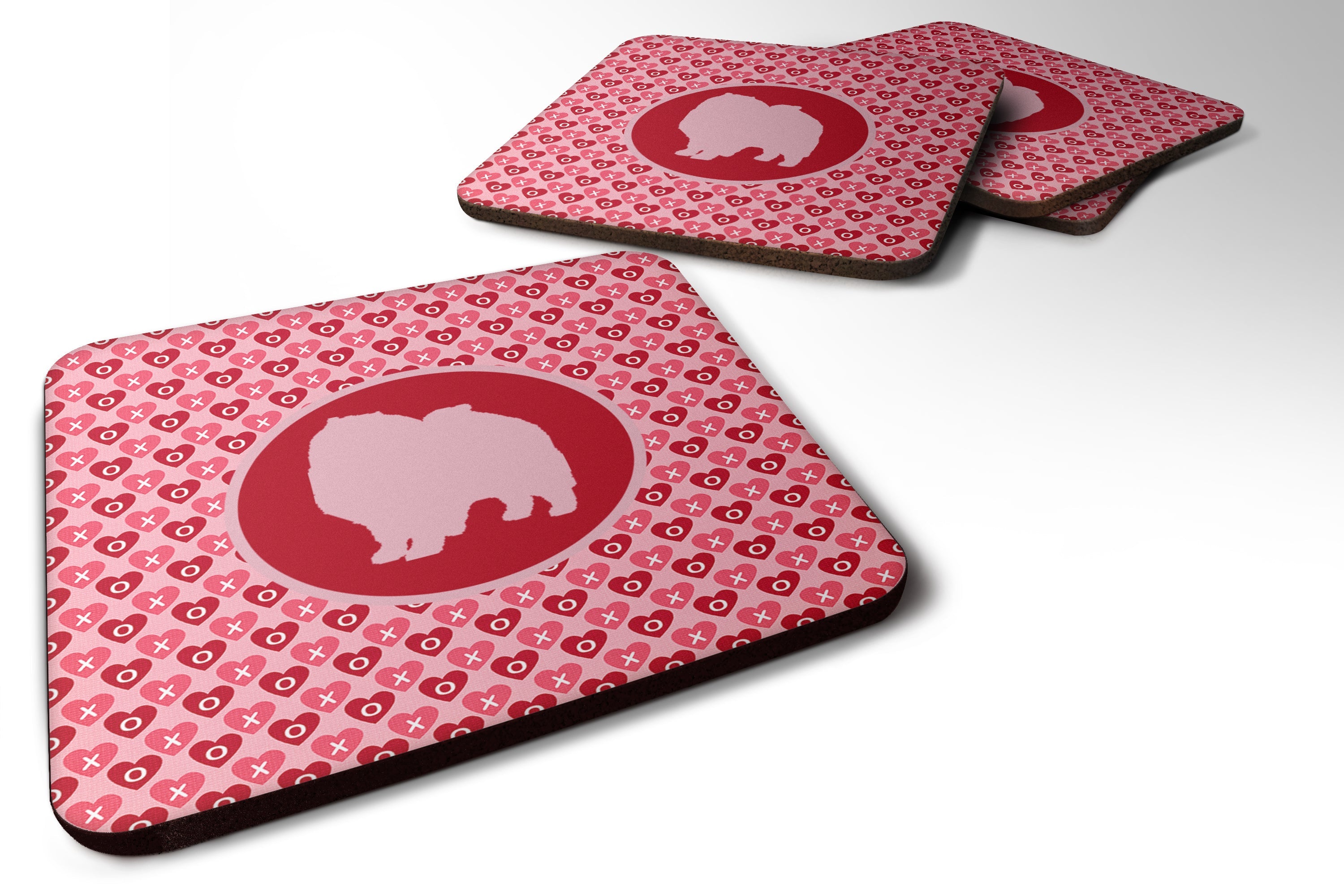 Foam Coasters Set of 4 Cup Coasters for Indoor Outdoor, Tabletop Protection, Anti Slip, Mouse pad Material