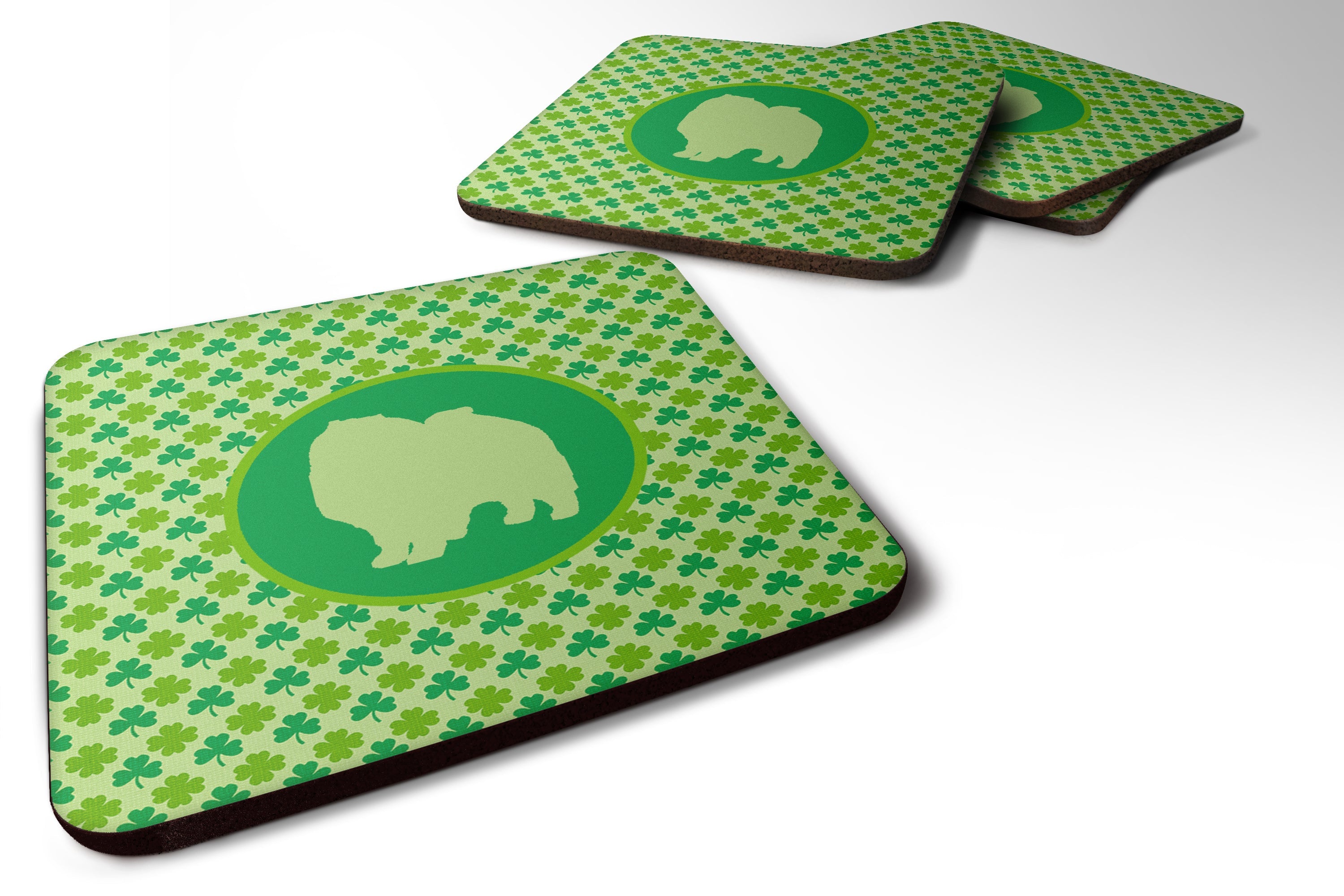 Foam Coasters Set of 4 Cup Coasters for Indoor Outdoor, Tabletop Protection, Anti Slip, Mouse pad Material