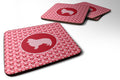 Foam Coasters Set of 4 Cup Coasters for Indoor Outdoor, Tabletop Protection, Anti Slip, Mouse pad Material