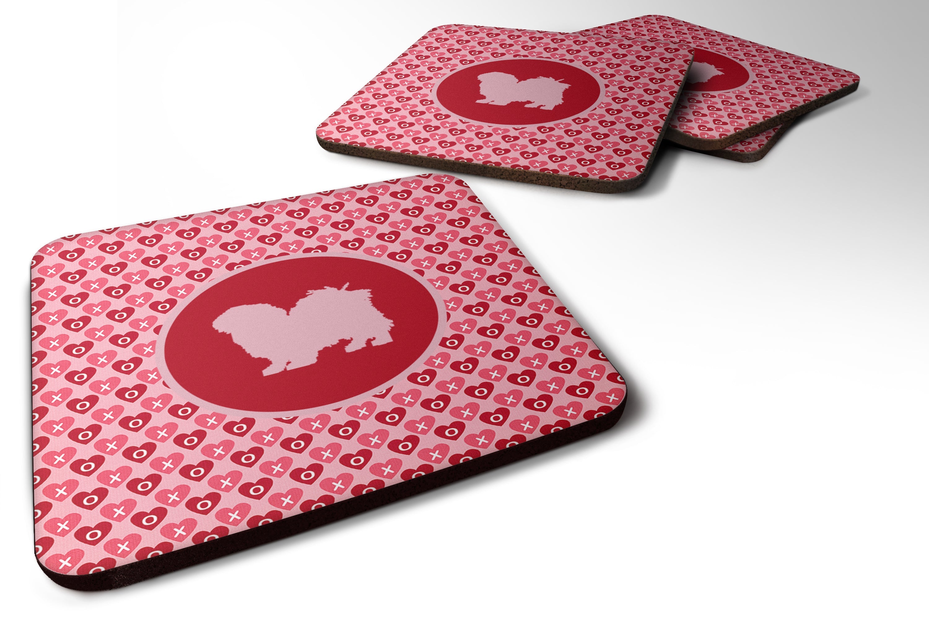 Foam Coasters Set of 4 Cup Coasters for Indoor Outdoor, Tabletop Protection, Anti Slip, Mouse pad Material