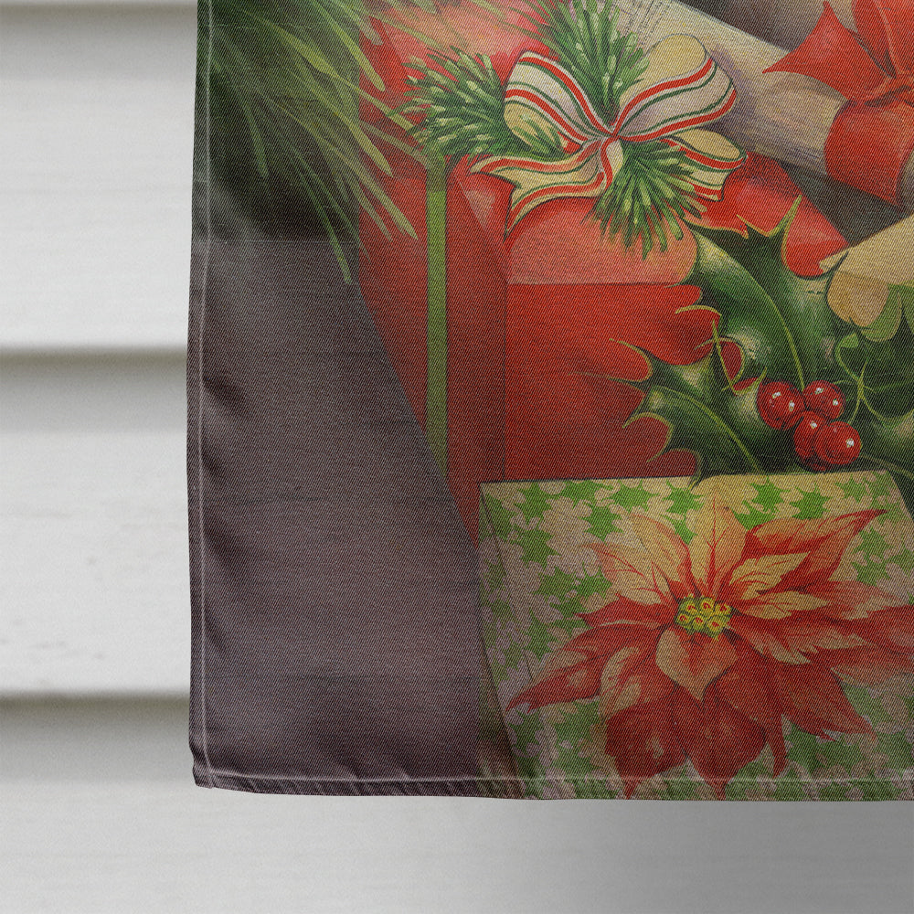 Cavalier Spaniels and Christmas Presents House Flag 28x40 Porch Sleeve Pole Decorative Outside Yard Banner Artwork Wall Hanging, Polyester