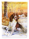 Springer Spaniel by Don Squires House Flag 28x40 Porch Sleeve Pole Decorative Outside Yard Banner Artwork Wall Hanging, Polyester