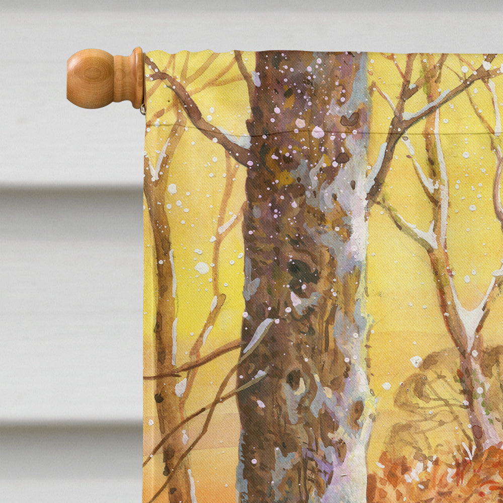 Springer Spaniel by Don Squires House Flag 28x40 Porch Sleeve Pole Decorative Outside Yard Banner Artwork Wall Hanging, Polyester