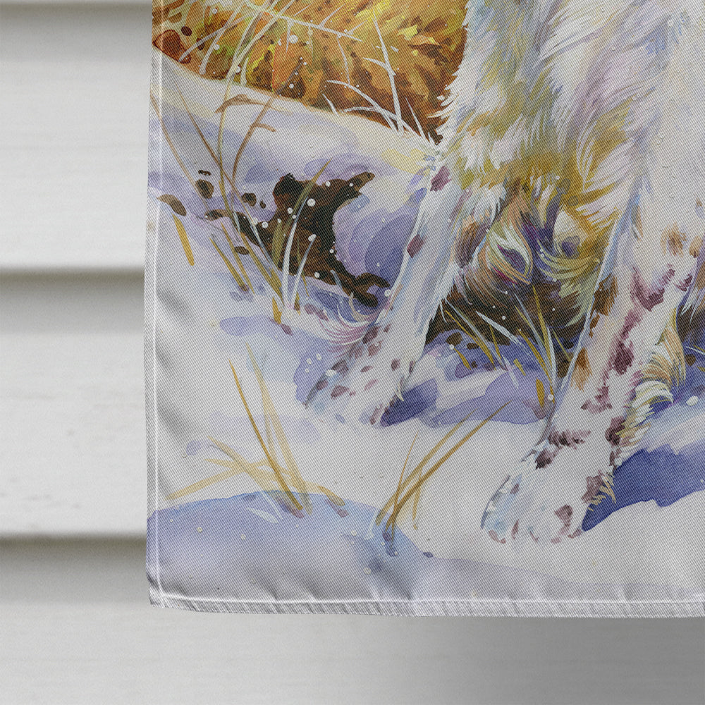 Springer Spaniel by Don Squires House Flag 28x40 Porch Sleeve Pole Decorative Outside Yard Banner Artwork Wall Hanging, Polyester