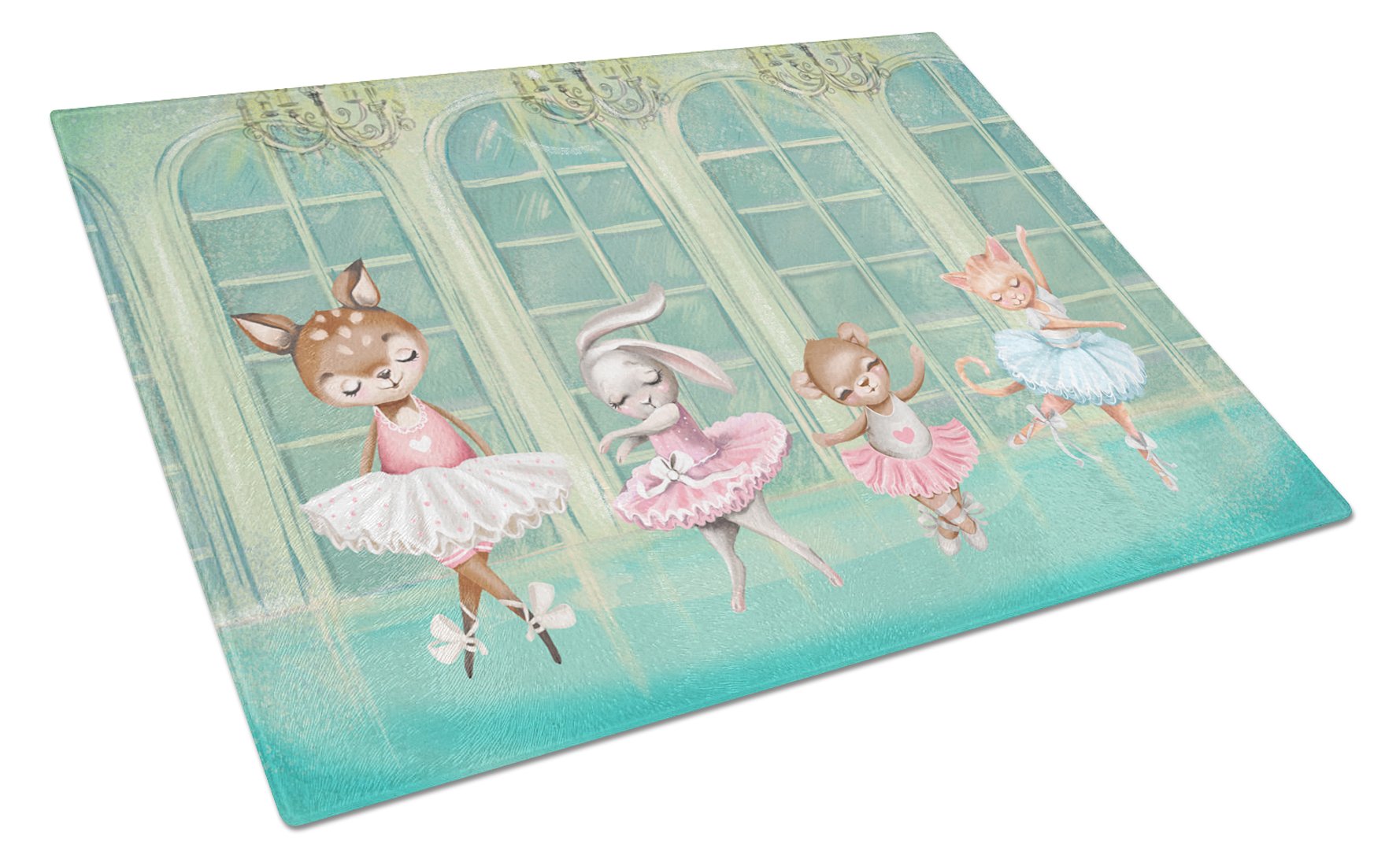 Cutting Board Tempered Glass Kitchen Cutting Surface, Heat Resistant Chopping, Non-Slip Feet, Food Prep & Serving