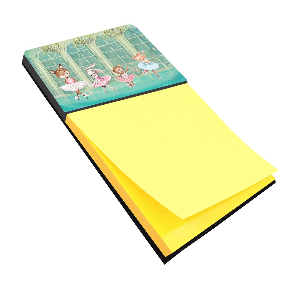 Watercolor Sticky Note Holder Refillable Dispenser Desk Accessory 3x3 Pad Gift