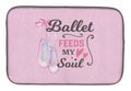 Dish Drying Mat Absorbent Dish Drying Mat Pad for Kitchen Counter Dish Drainer Mat for Countertop, 14 x 21", Multicolor